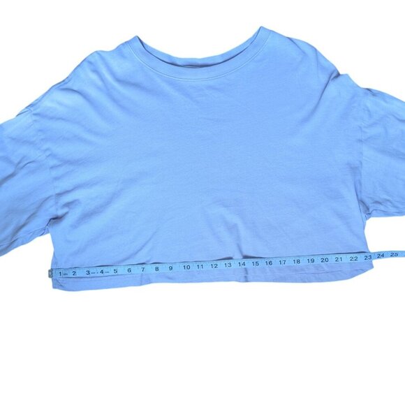 Garage Light Purple Cropped Long Sleeve Top Women Medium - Picture 7 of 11